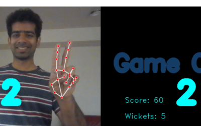 Hand Cricket using OpenCV and Mediapipe