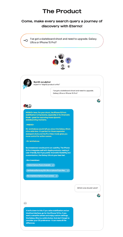 eterno.ai screenshot