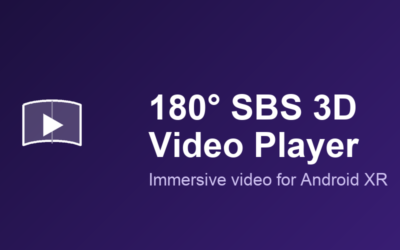 Android XR 180° SBS 3D Video Player