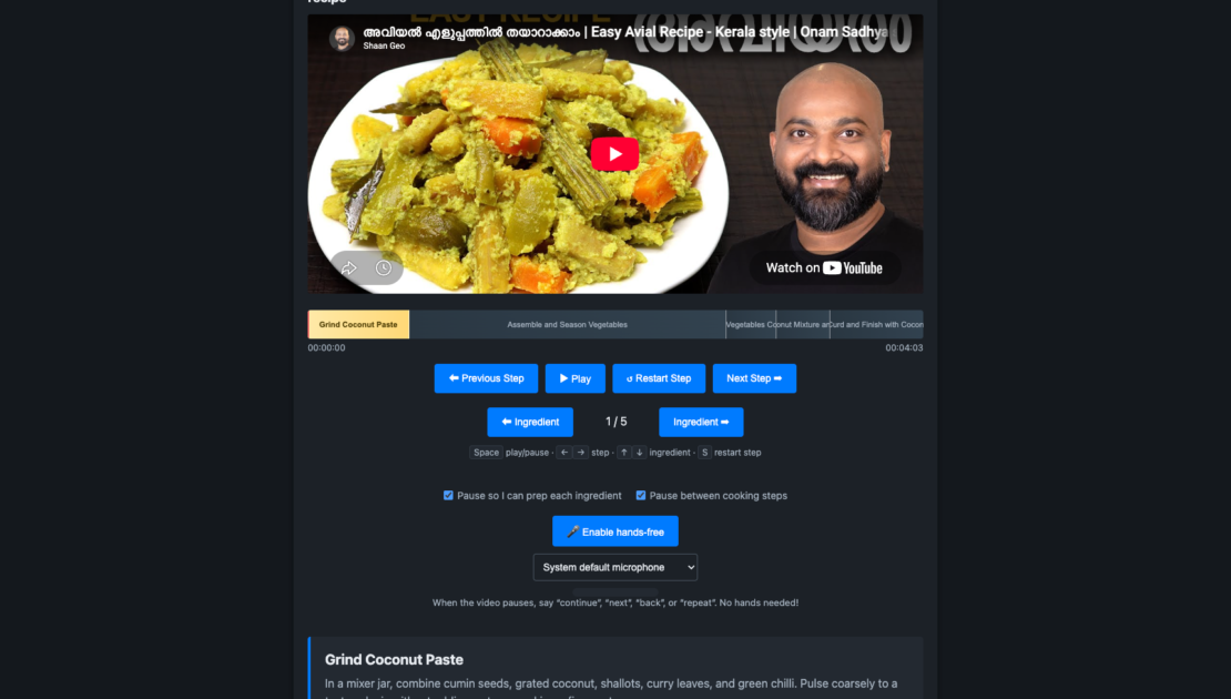 EasyCook AI homepage screenshot